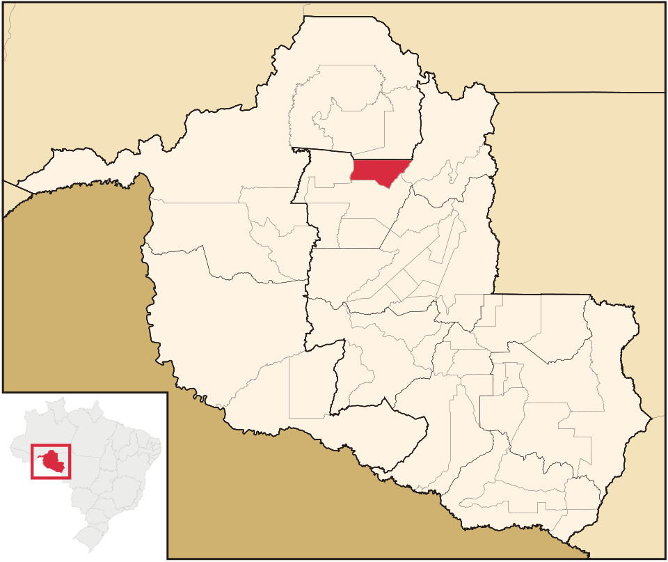 Mapa de localização de Rio Crespo em RO
