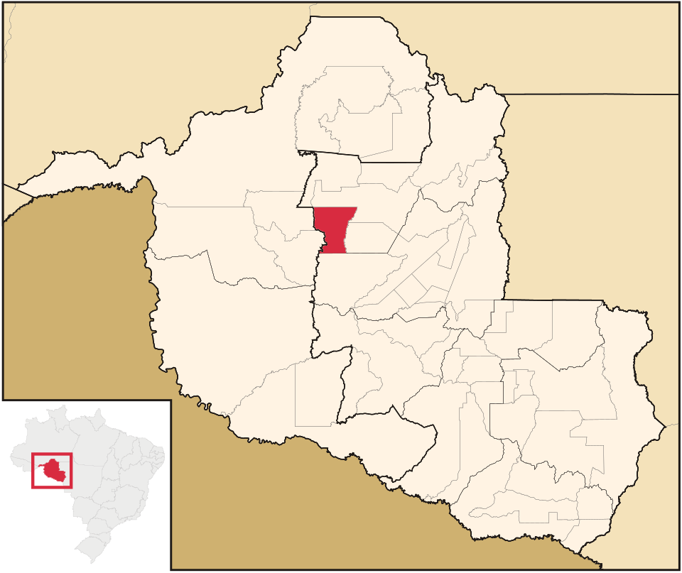 Mapa de localização de Monte Negro em RO