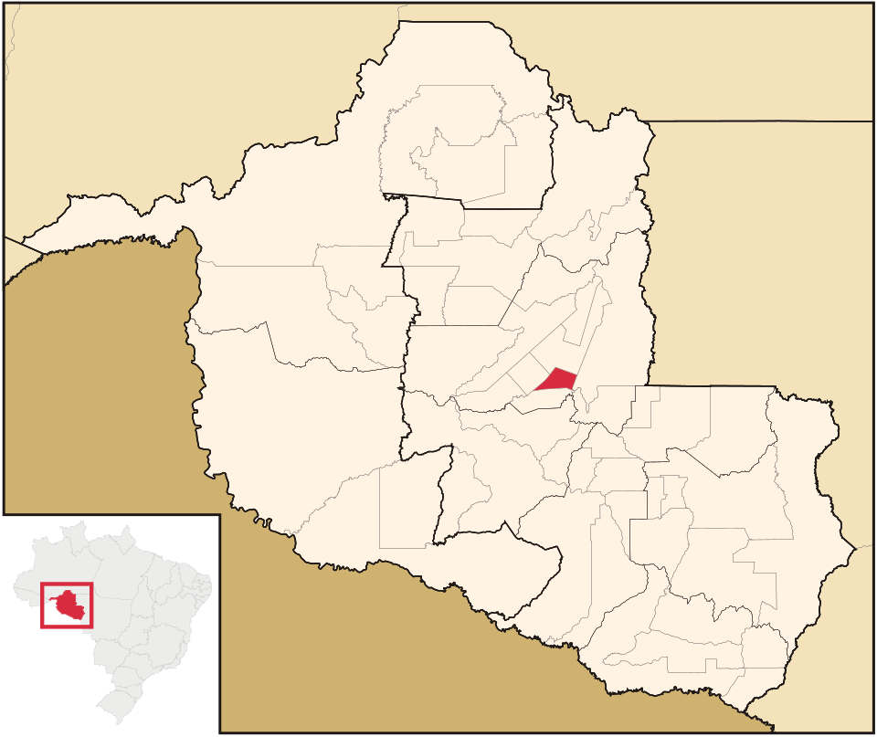 Mapa de localização de Teixeirópolis em RO