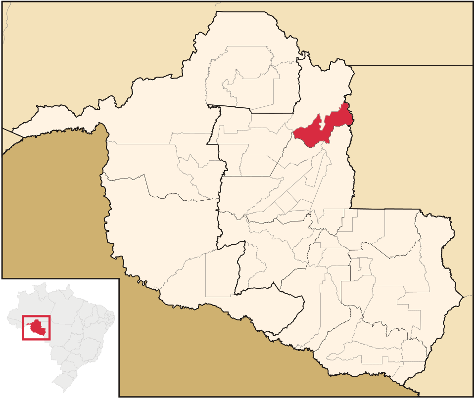Mapa de localização de Vale do Anari em RO