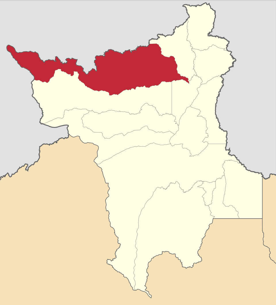 Mapa de localização de Amajari em RR