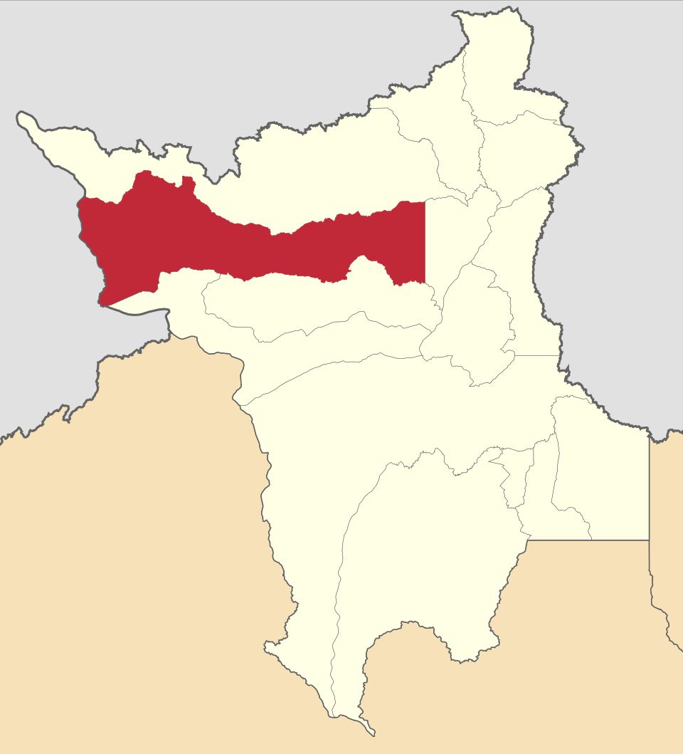 Mapa de localização de Alto Alegre em RR