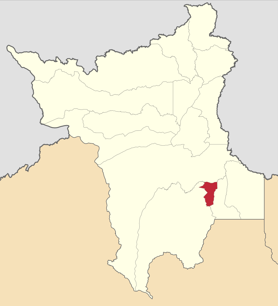 Mapa de localização de São Luiz do Anauá em RR