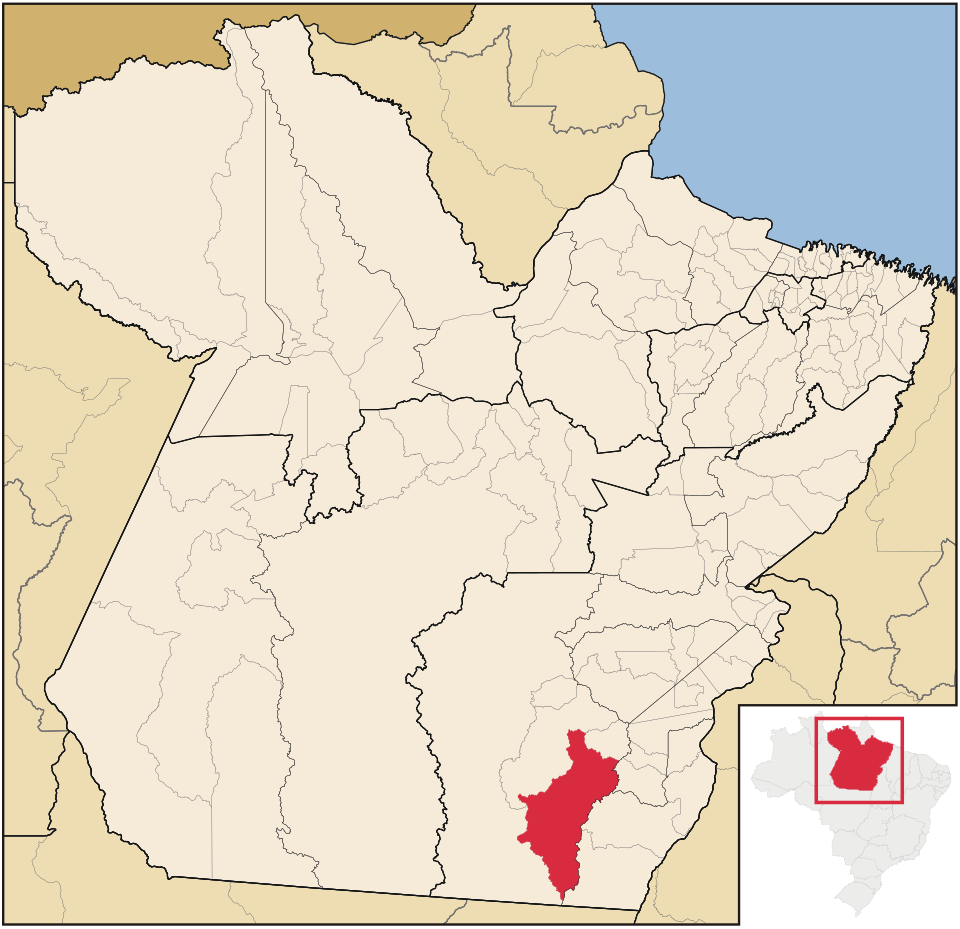 Mapa de localização de Cumaru do Norte em PA