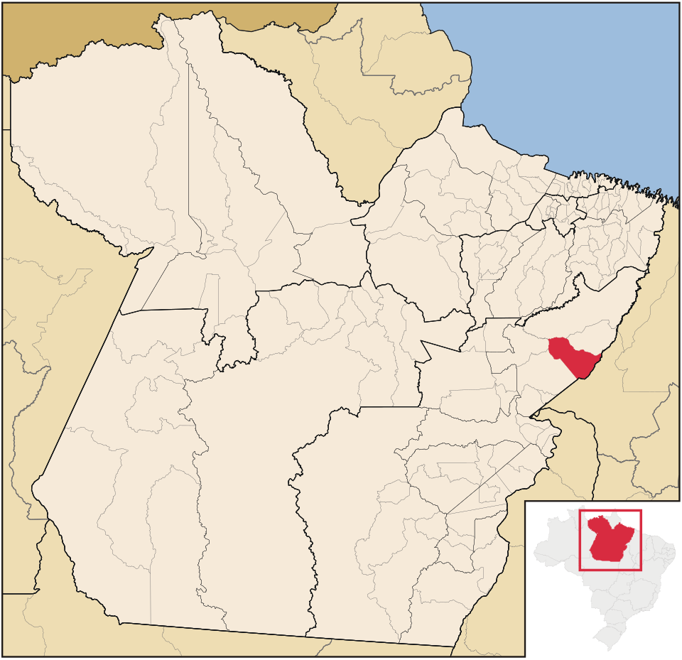 Mapa de localização de Dom Eliseu em PA