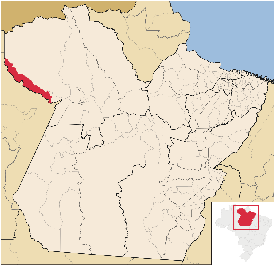 Mapa de localização de Faro em PA