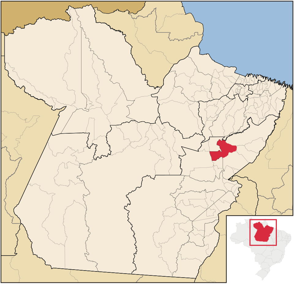 Mapa de localização de Goianésia do Pará em PA