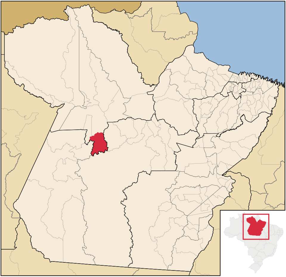 Mapa de localização de Placas em PA