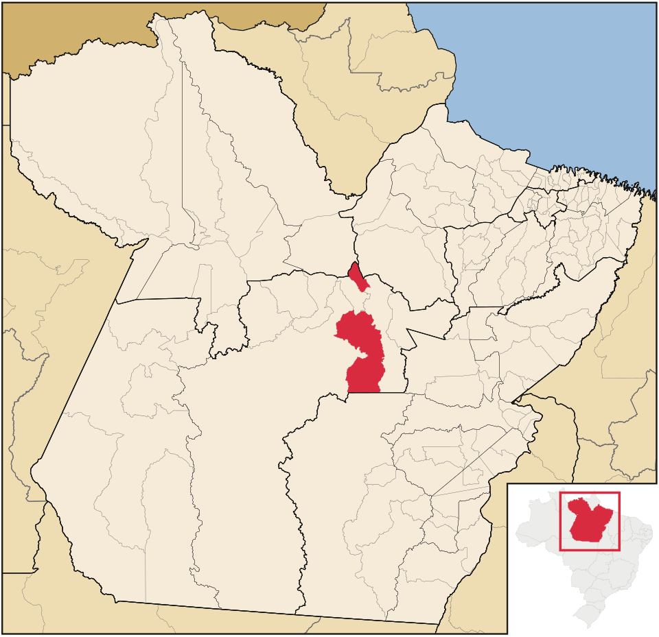 Mapa de localização de Senador José Porfírio em PA