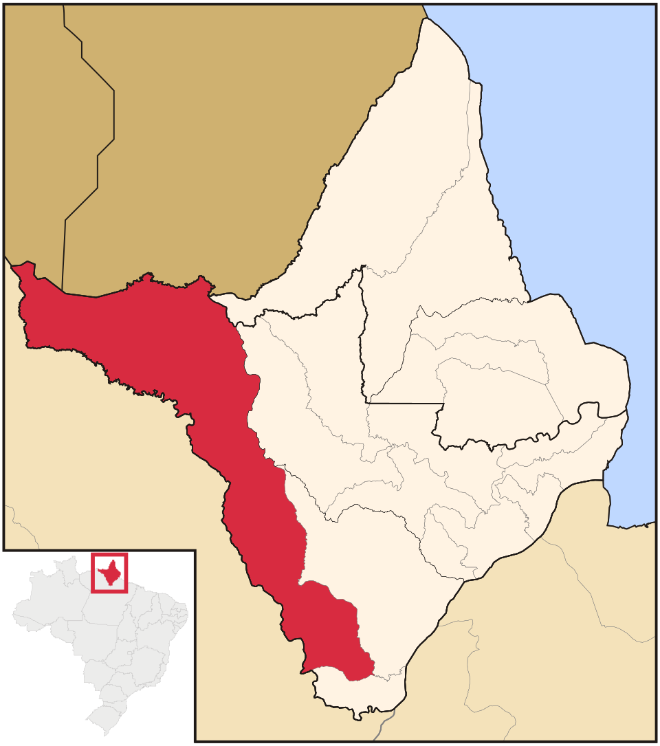 Mapa de localização de Laranjal do Jari em AP
