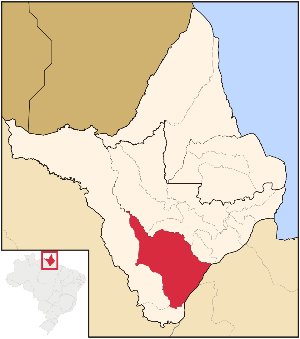 Mapa de localização de Mazagão em AP