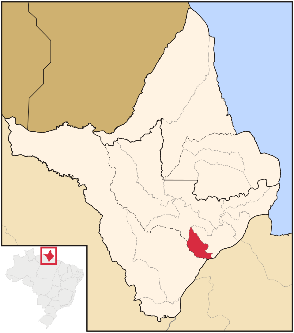 Mapa de localização de Santana em AP