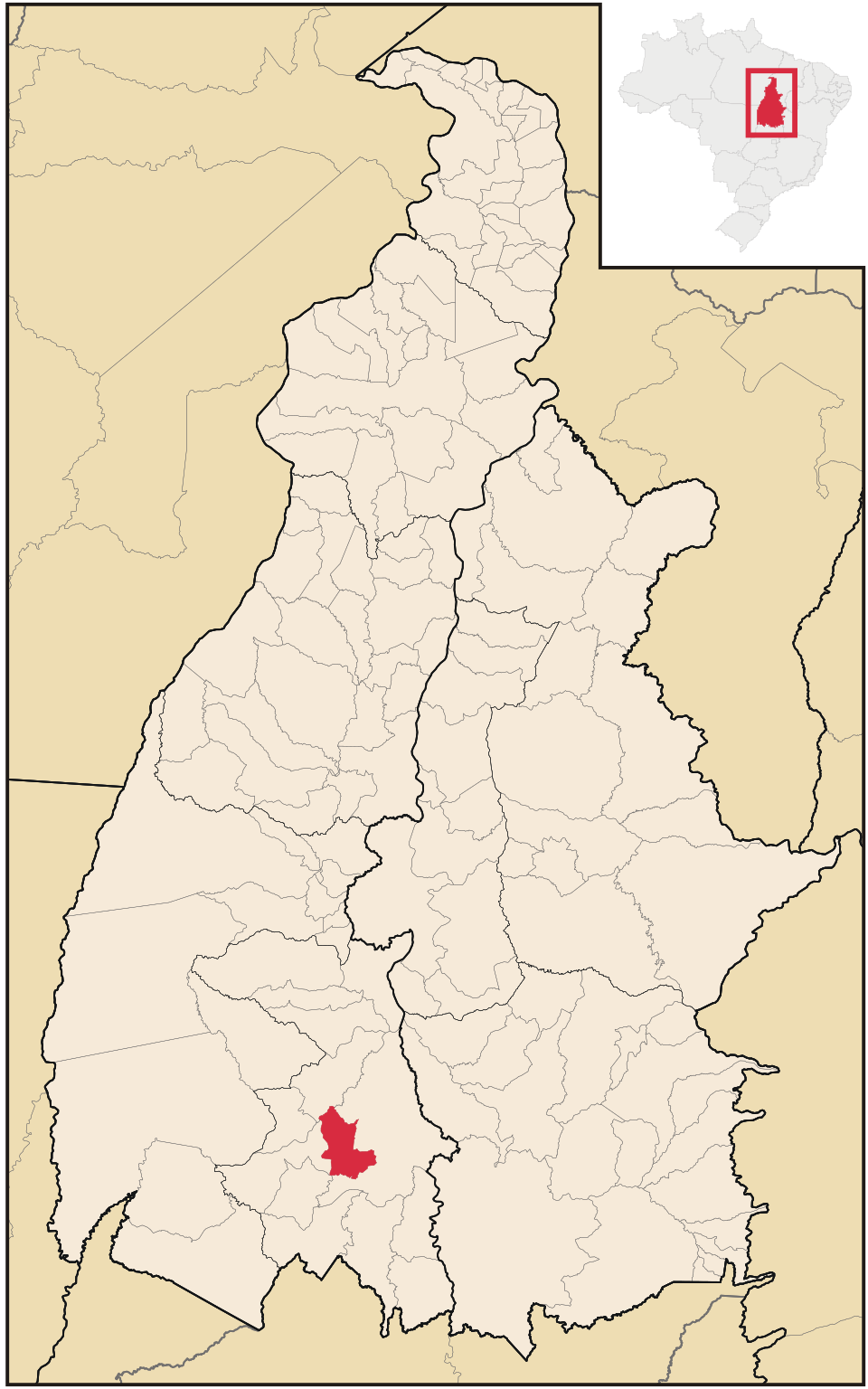 Mapa de localização de Sucupira em TO
