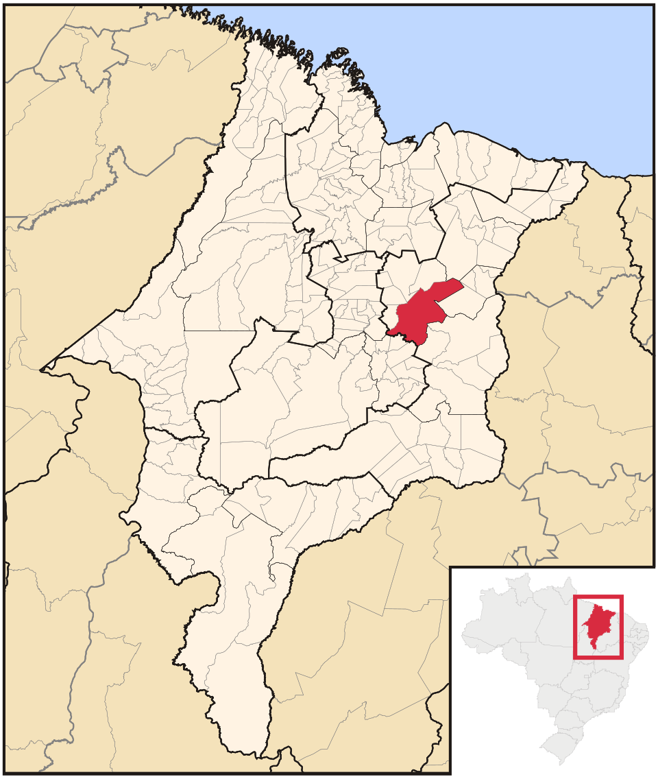 Mapa de localização de Codó em MA