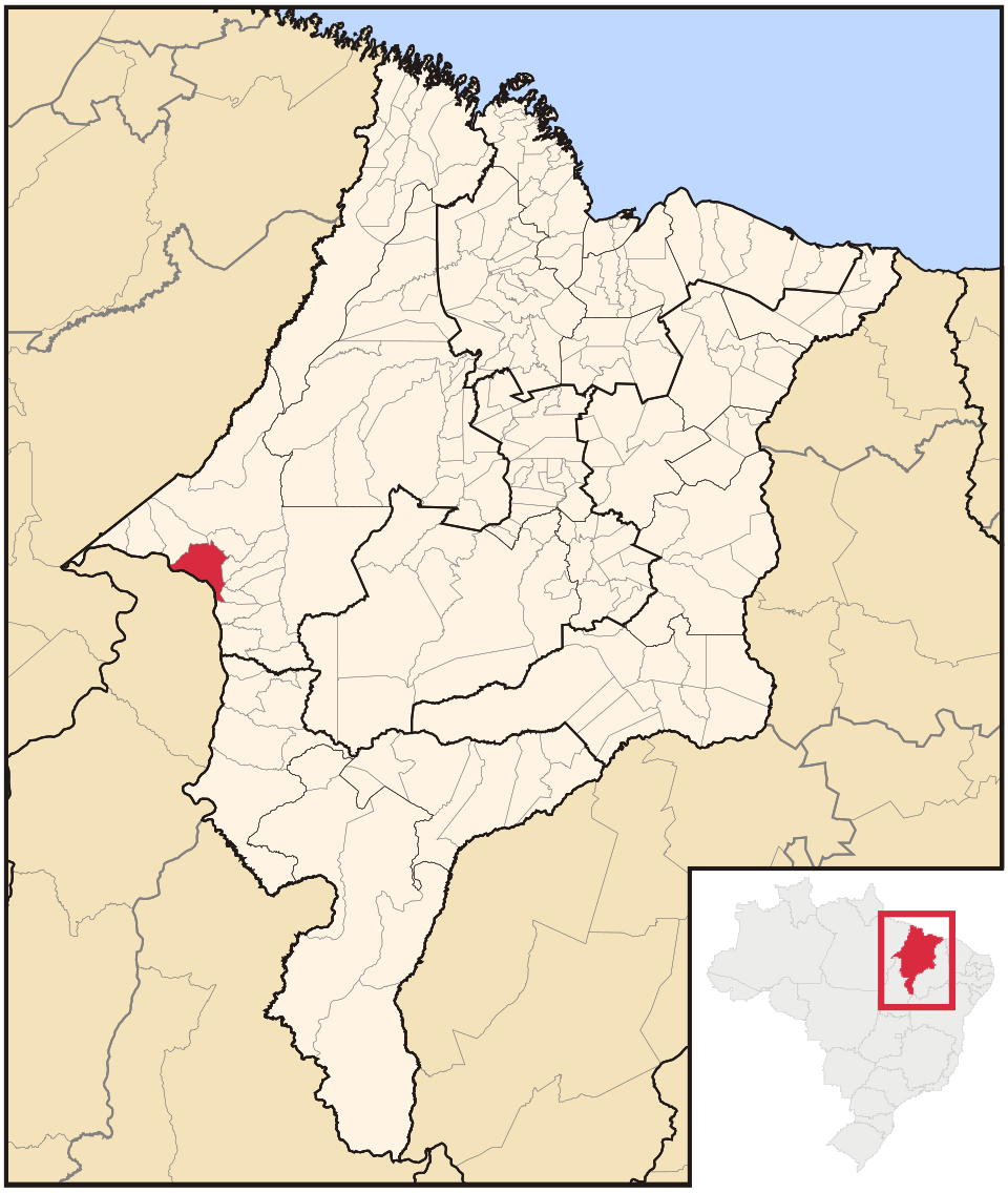 Mapa de localização de Imperatriz em MA