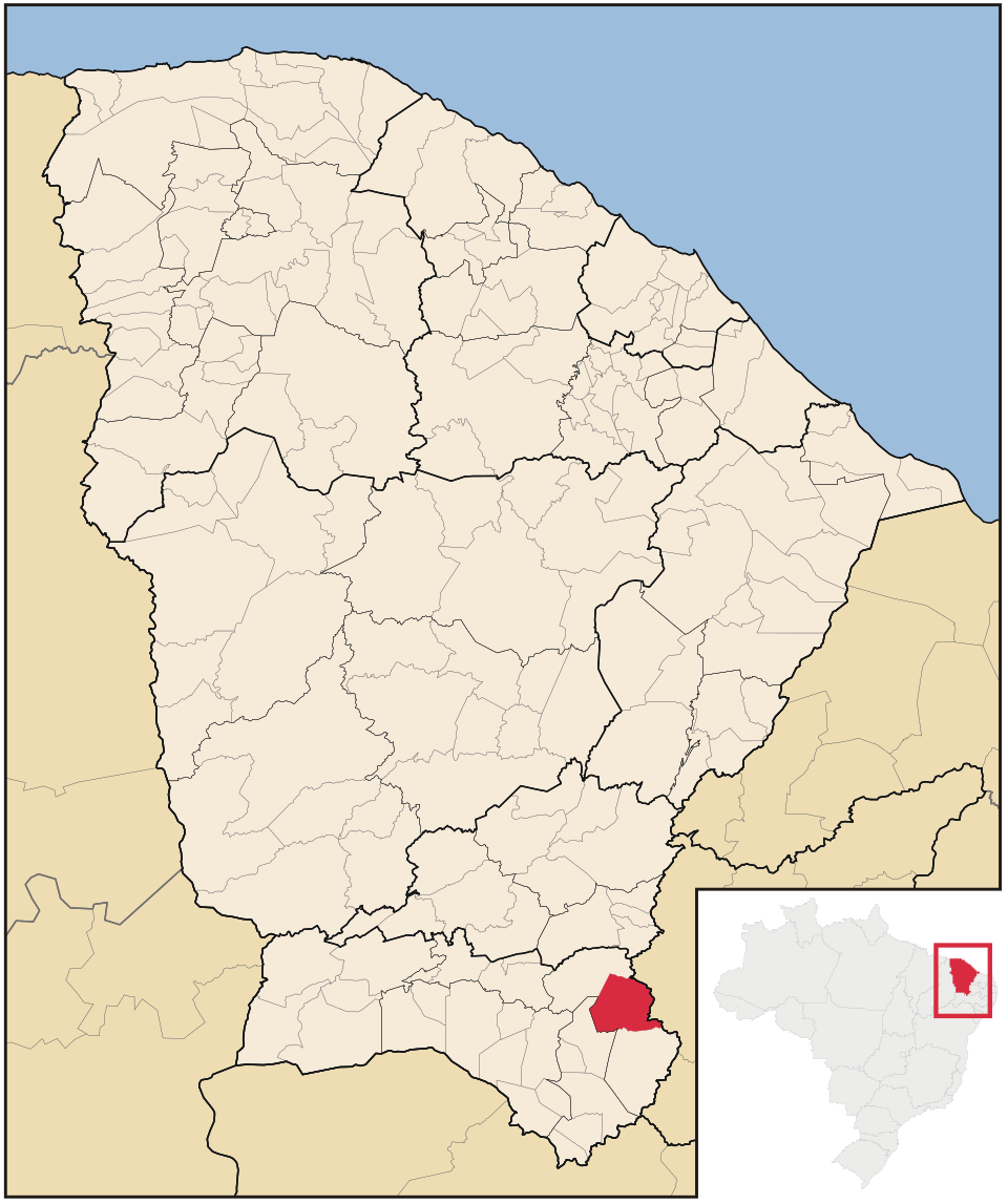 Mapa de localização de Barro em CE