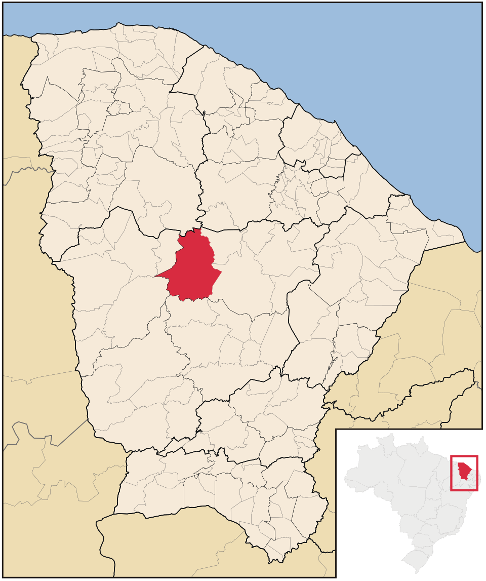 Mapa de localização de Boa Viagem em CE