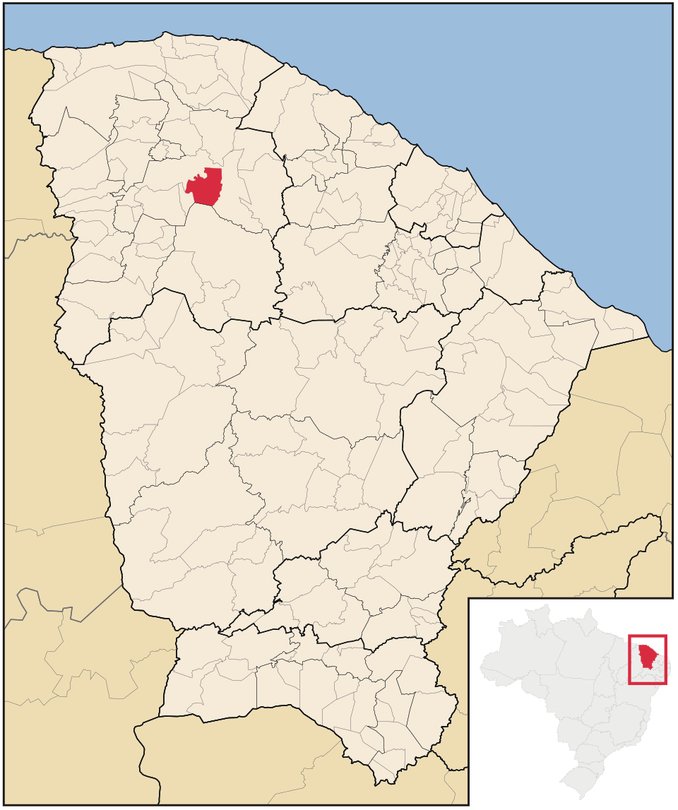 Mapa de localização de Forquilha em CE