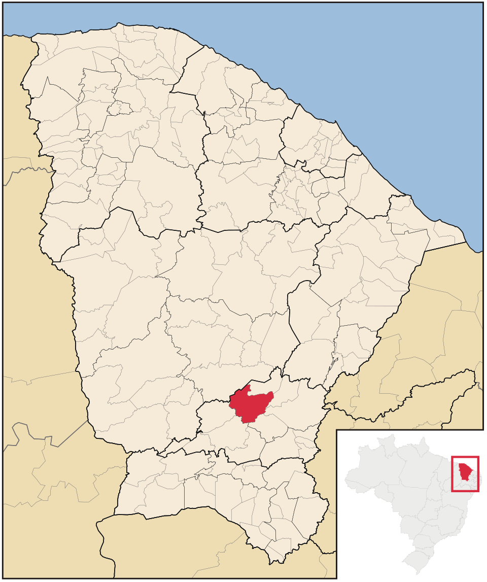 Mapa de localização de Iguatu em CE