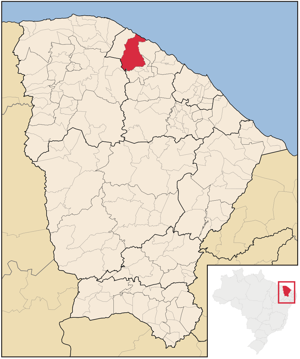 Mapa de localização de Itapipoca em CE
