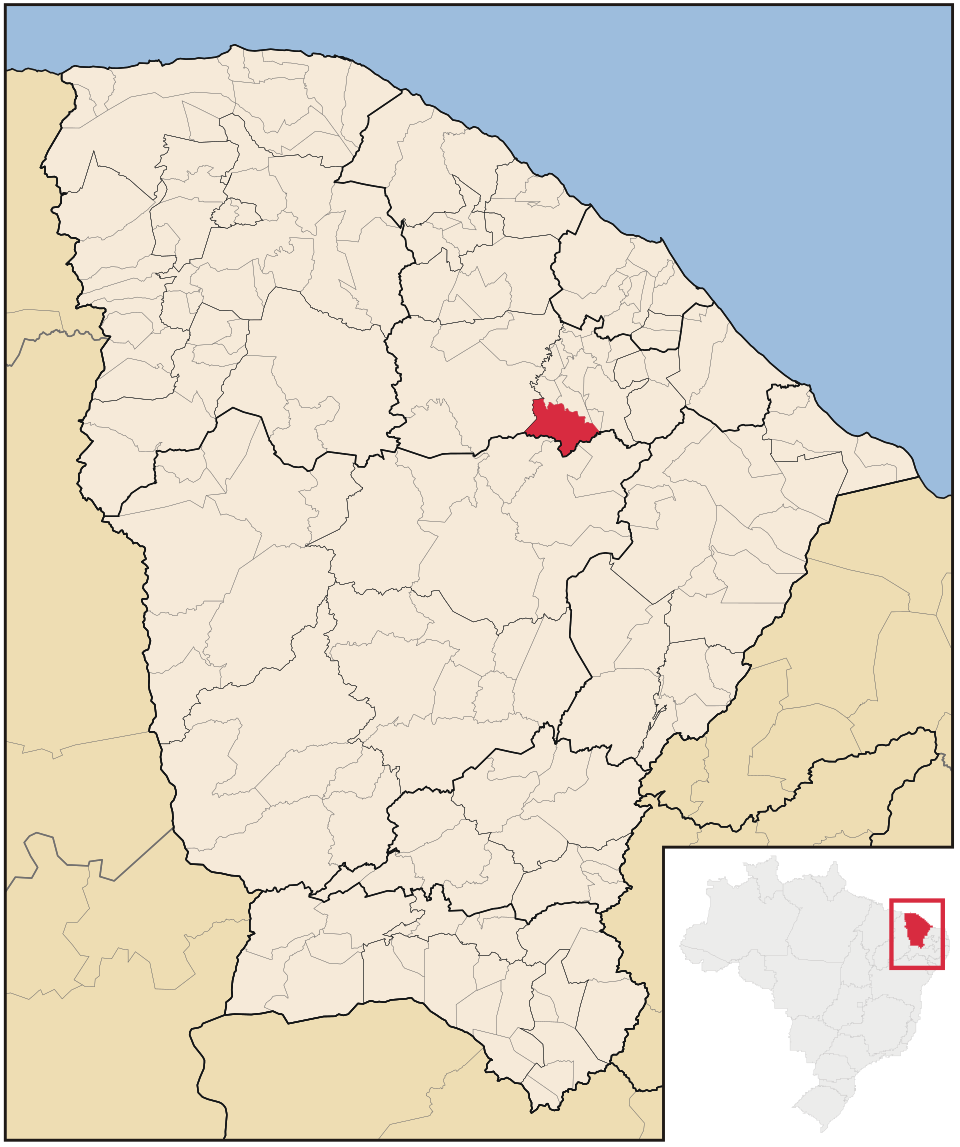Mapa de localização de Itapiúna em CE