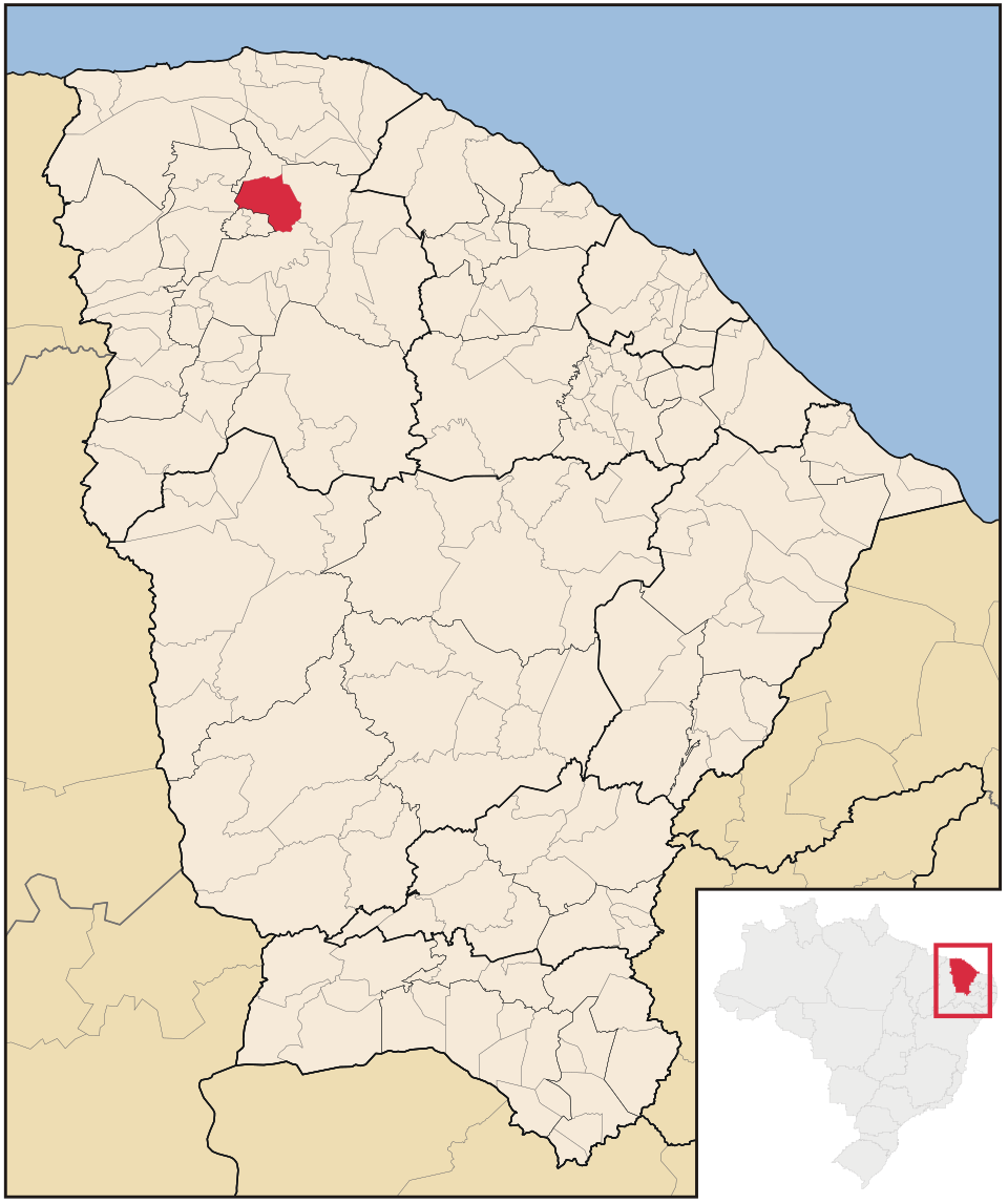 Mapa de localização de Massapê em CE