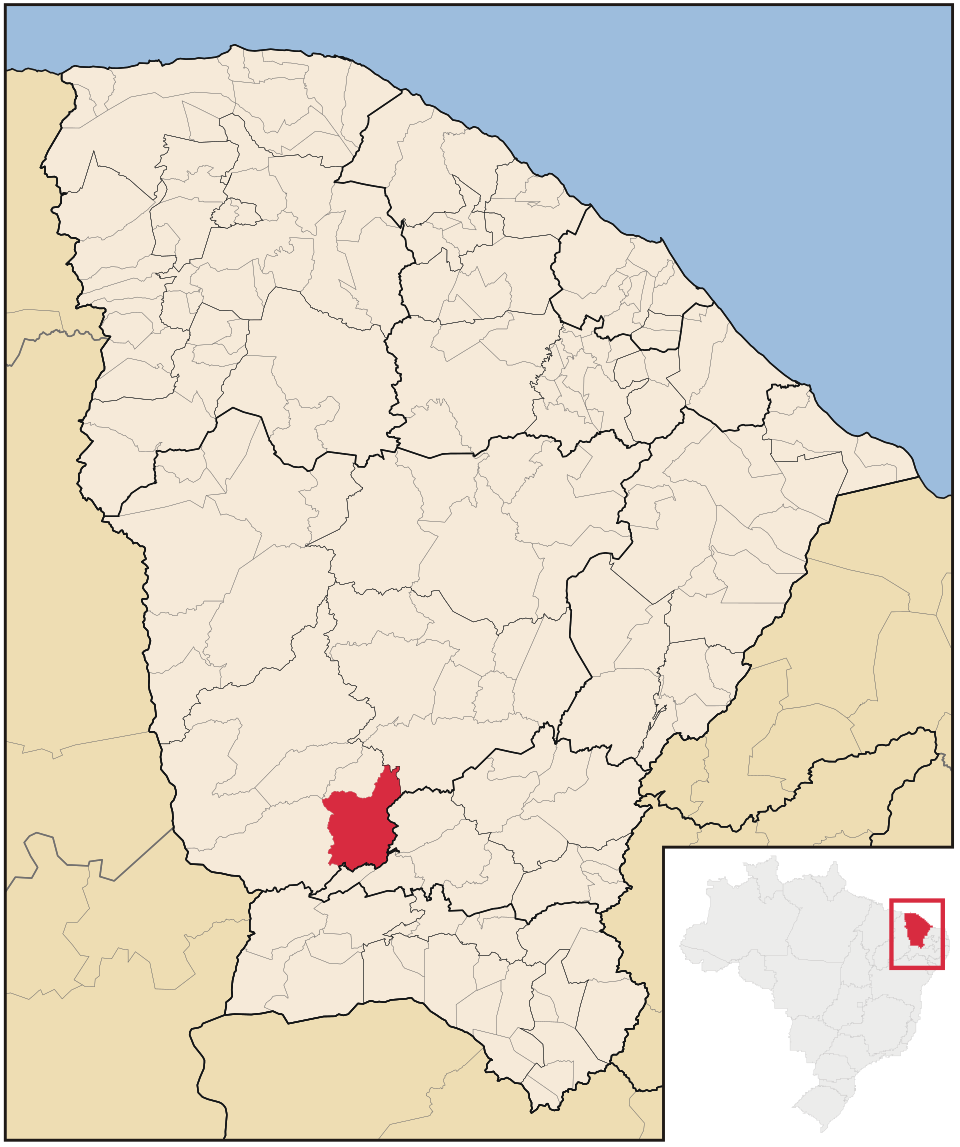Mapa de localização de Saboeiro em CE