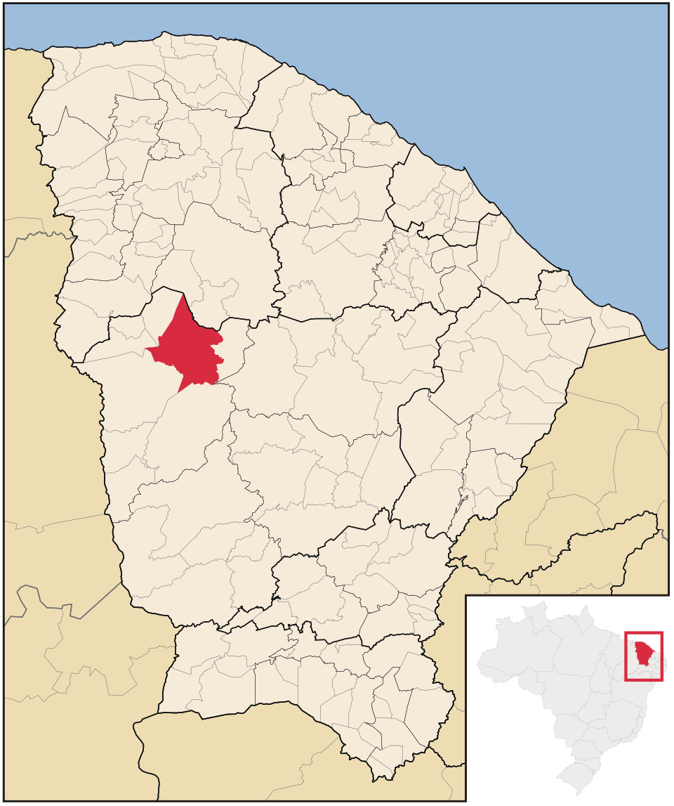 Mapa de localização de Tamboril em CE