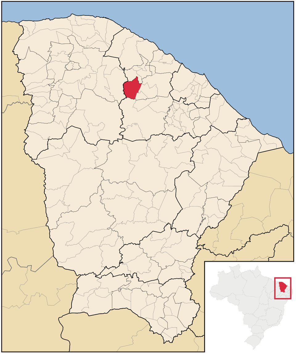 Mapa de localização de Tejuçuoca em CE