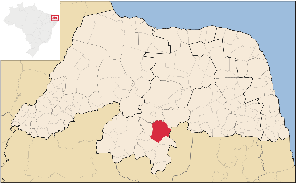 Mapa de localização de Acari em RN