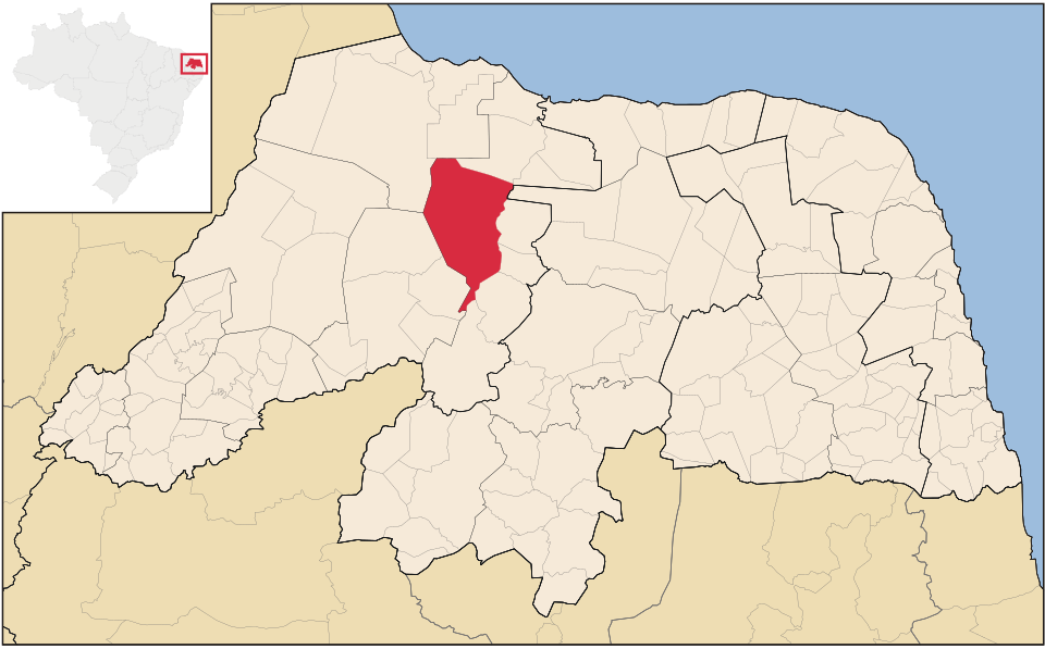Mapa de localização de Assú em RN