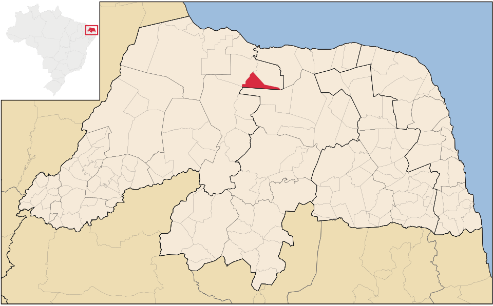 Mapa de localização de Alto do Rodrigues em RN
