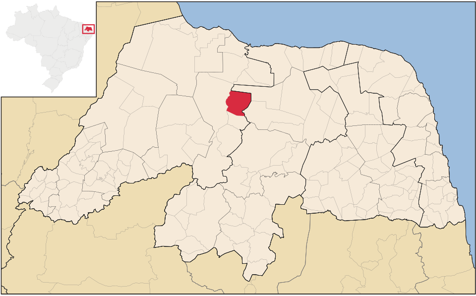 Mapa de localização de Ipanguaçu em RN