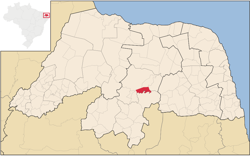 Mapa de localização de Lagoa Nova em RN