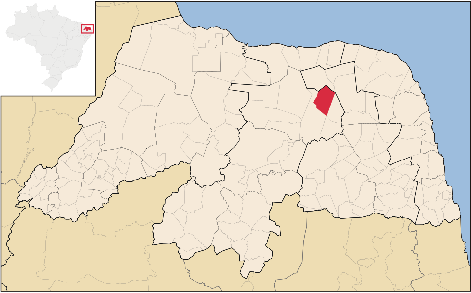 Mapa de localização de Pedra Preta em RN