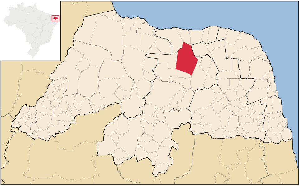 Mapa de localização de Pedro Avelino em RN
