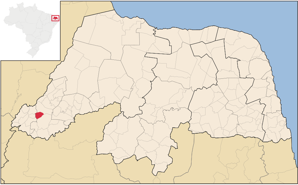 Mapa de localização de Rafael Fernandes em RN