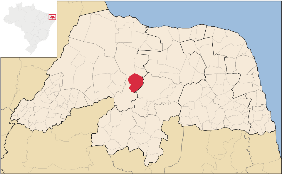 Mapa de localização de São Rafael em RN