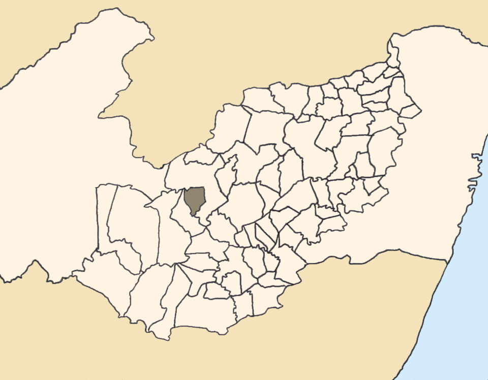 Mapa de localização de Alagoinha em PE