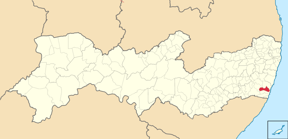Mapa de localização de Rio Formoso em PE