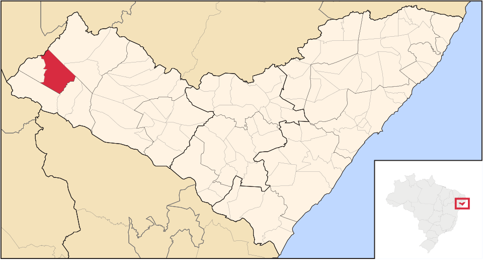 Mapa de localização de Água Branca em AL