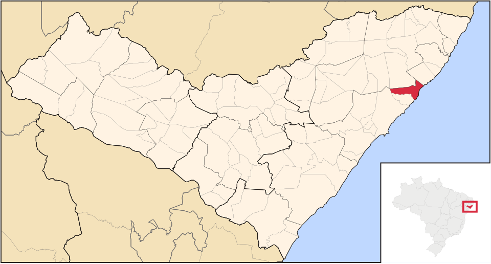 Mapa de localização de Barra de Santo Antônio em AL