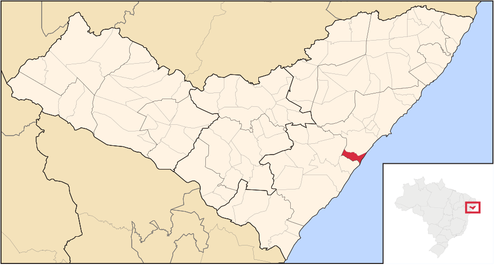 Mapa de localização de Barra de São Miguel em AL