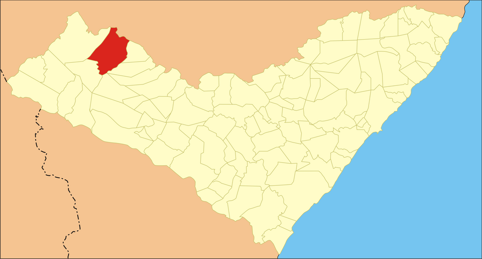 Mapa de localização de Canapi em AL