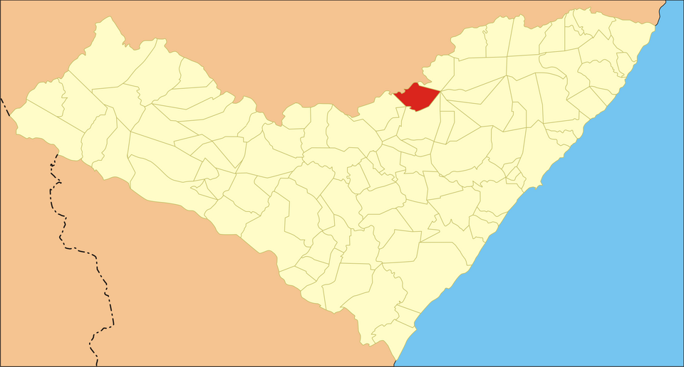 Mapa de localização de Chã Preta em AL