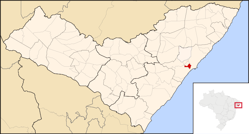 Mapa de localização de Coqueiro Seco em AL