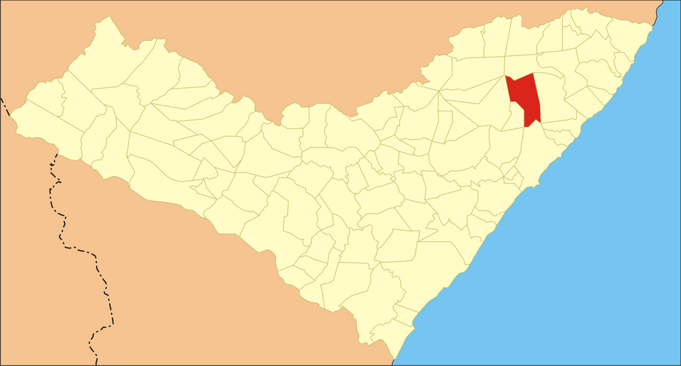 Mapa de localização de Flexeiras em AL