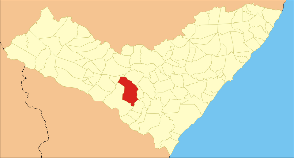 Mapa de localização de Girau do Ponciano em AL