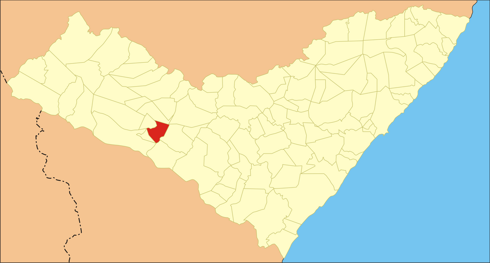 Mapa de localização de Jacaré dos Homens em AL