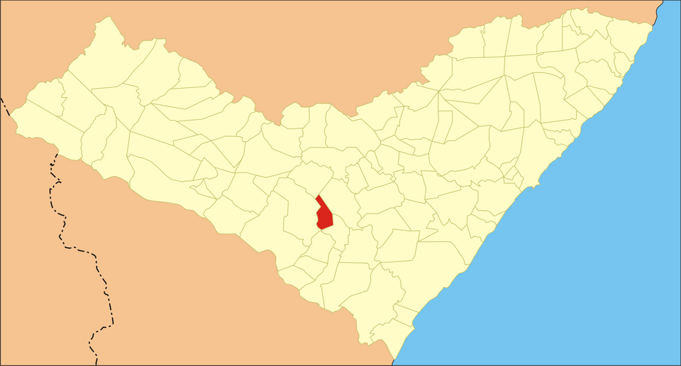 Mapa de localização de Lagoa da Canoa em AL